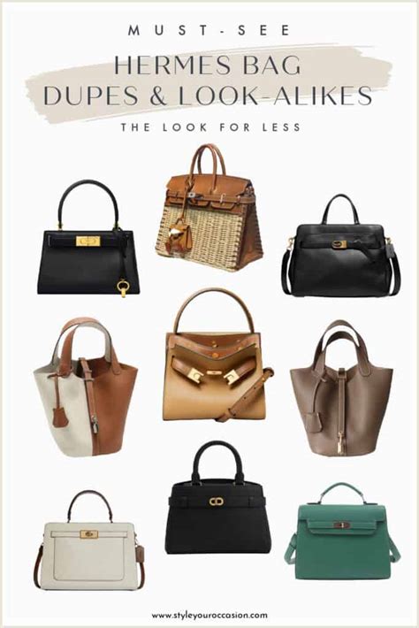 hermes bag alternatives|best hermes look alike bags.